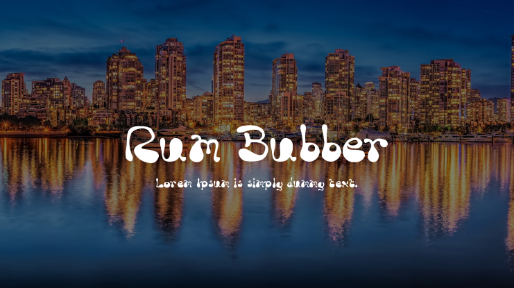 Rum Bubber Font