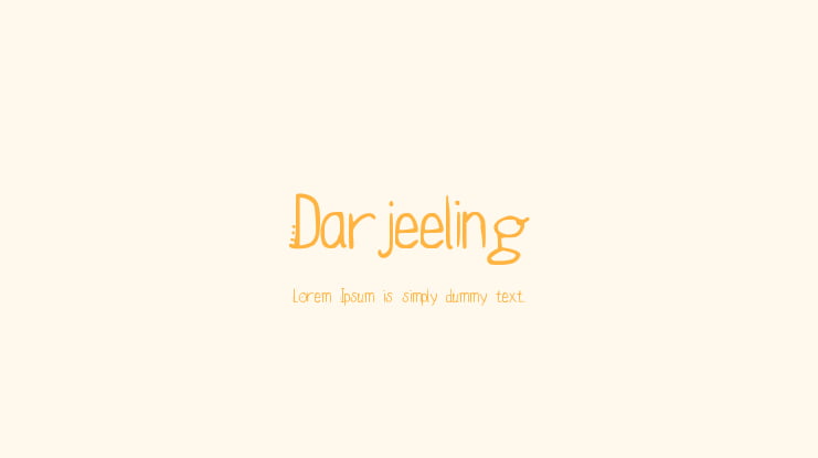 Darjeeling Font