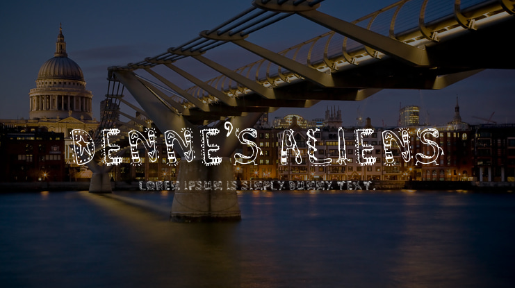 Denne's Aliens Font