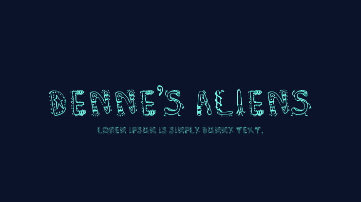 Denne's Aliens Font