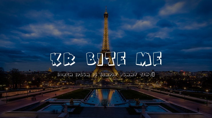 KR Bite Me Font