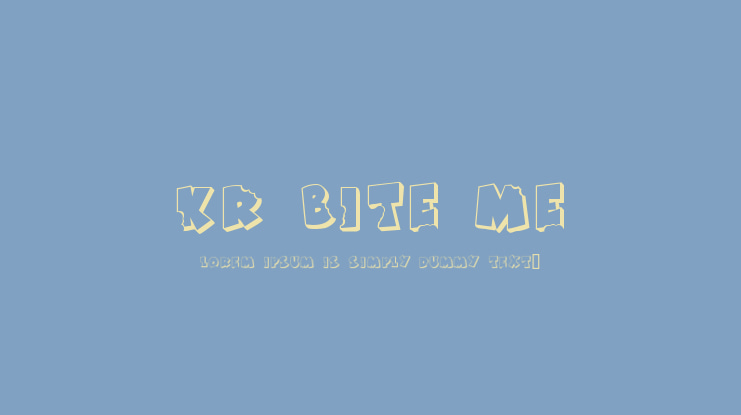 KR Bite Me Font