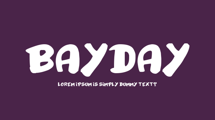 Bayday Font