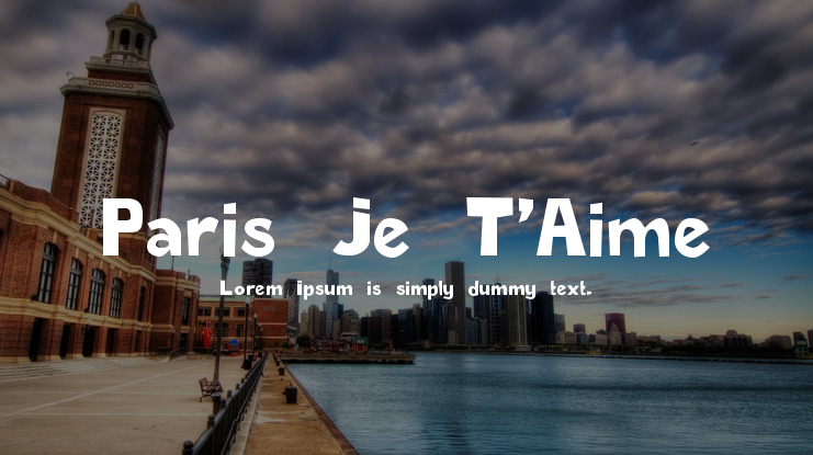Paris Je T'Aime Font