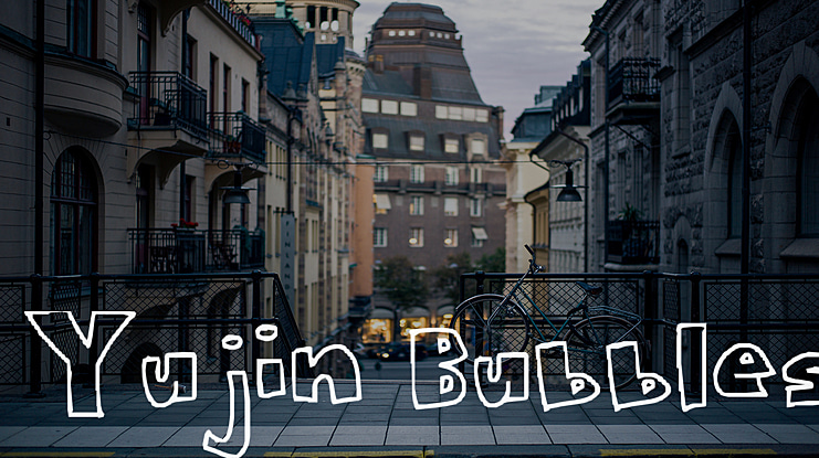 Yujin Bubbles Font