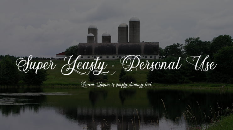 Super Yeasty - Personal Use Font