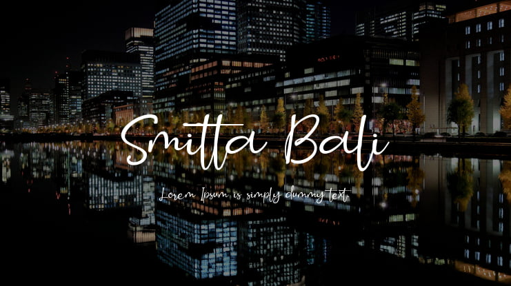 Smitta Bali Font
