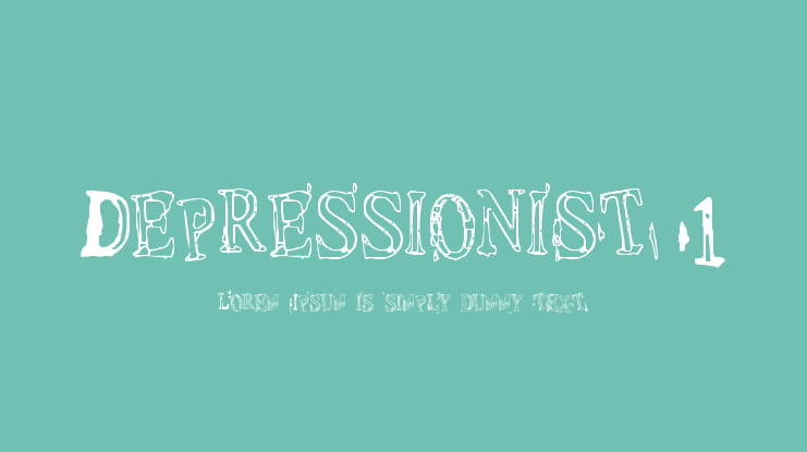 Depressionist 1 Font