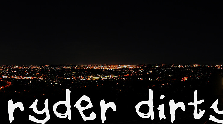 ryder dirty Font