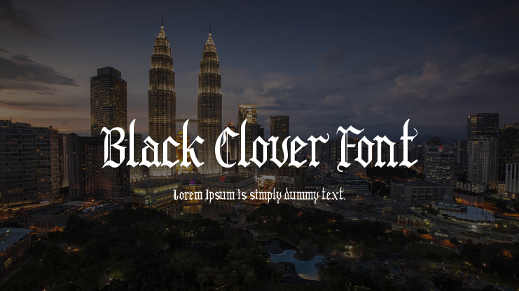 Black Clover Font
