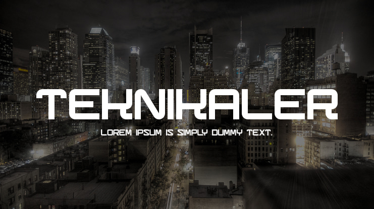 Teknikaler Font