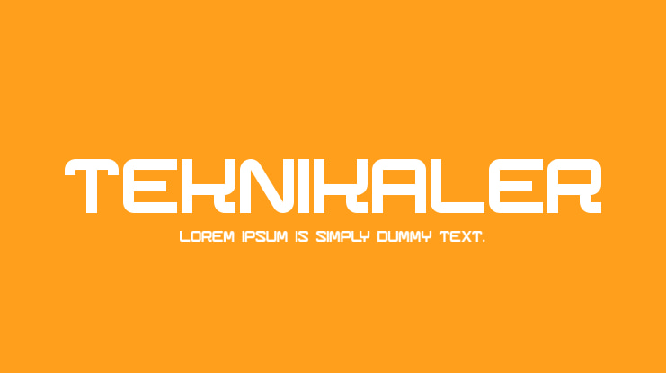 Teknikaler Font