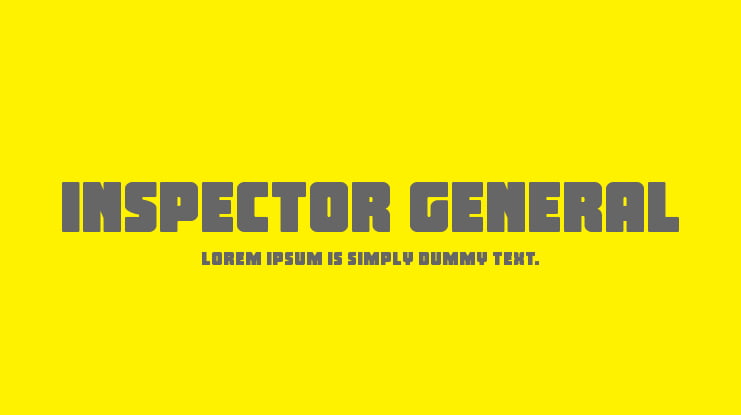 Inspector General Font Family