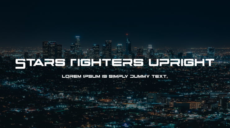 Stars Fighters Upright Font Family