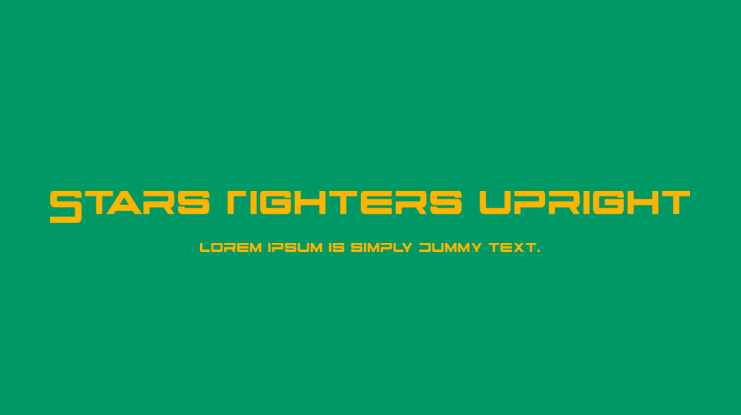 Stars Fighters Upright Font Family