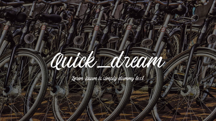 Quick_dream Font Family