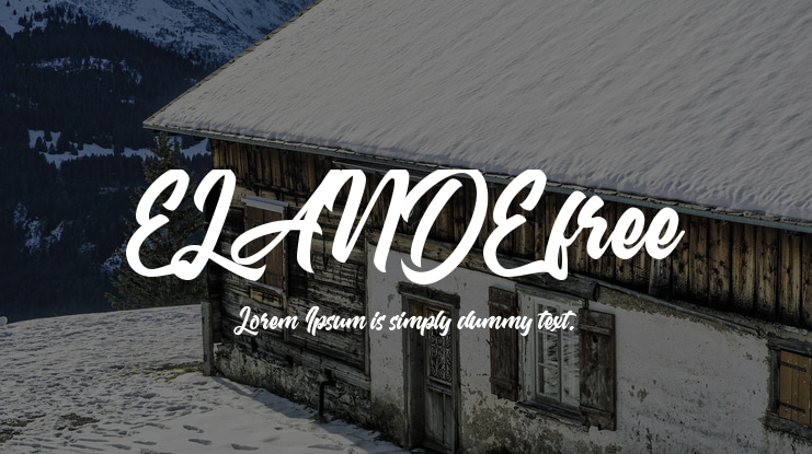 ELANDE free Font