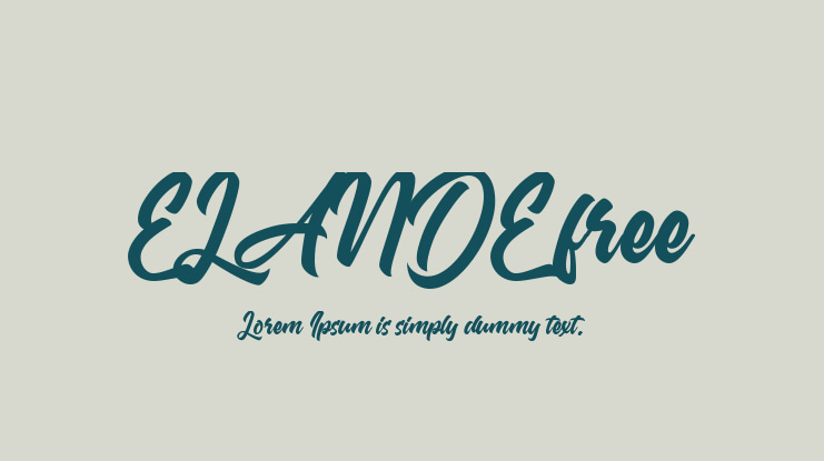 ELANDE free Font
