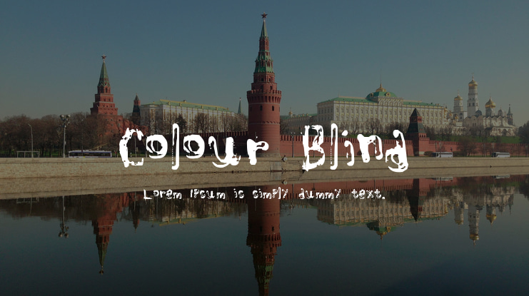 Colour Blind Font