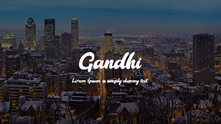 Gandhi Font