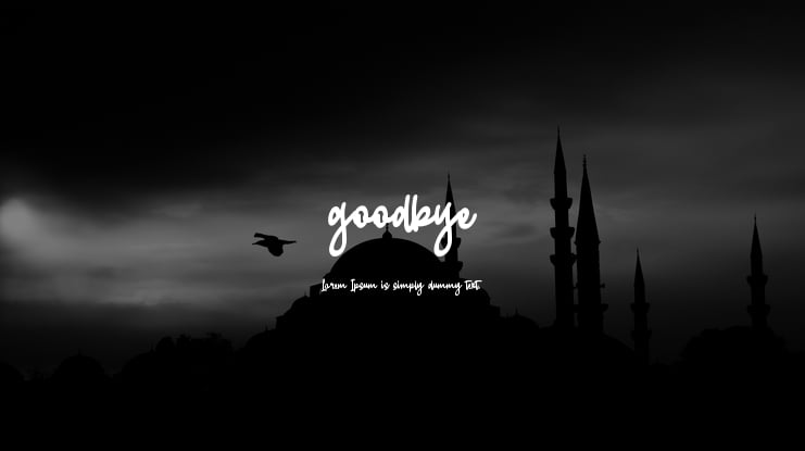 goodbye Font