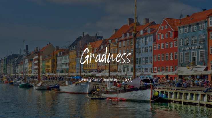 Gradness Font