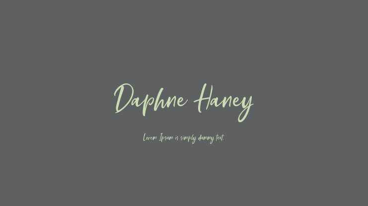 Daphne Haney Font