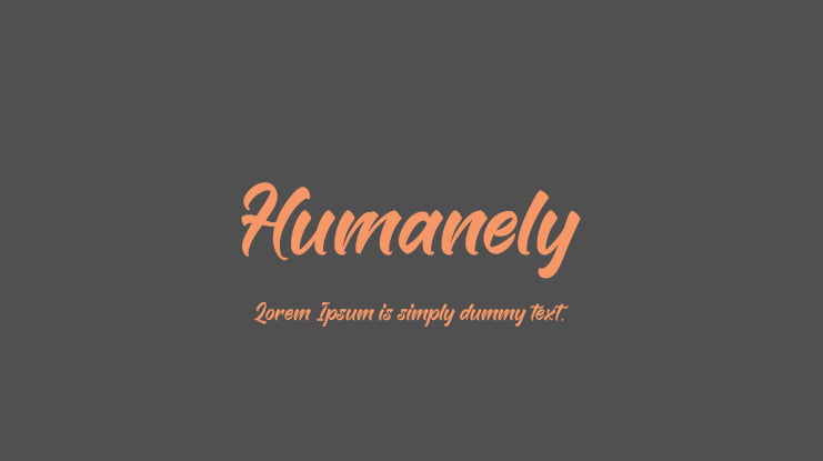 Humanely Font