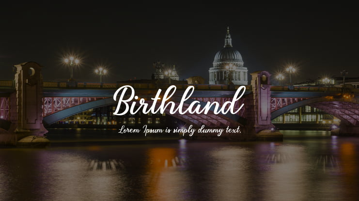 Birthland Font