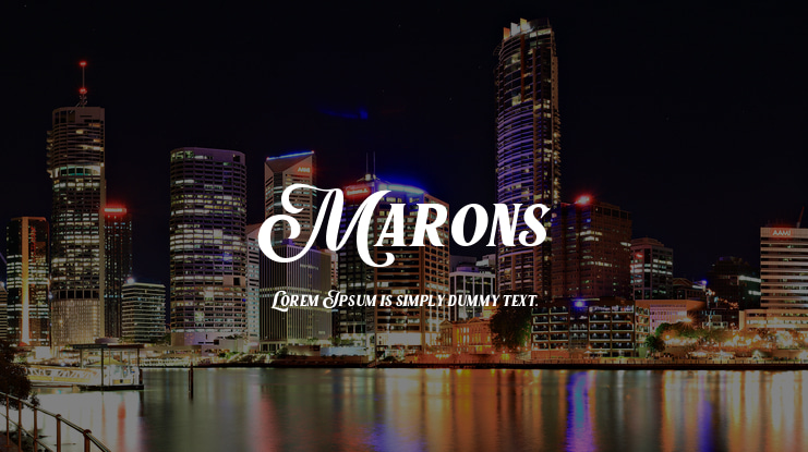 Marons Font