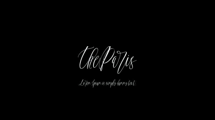 TheParis Font