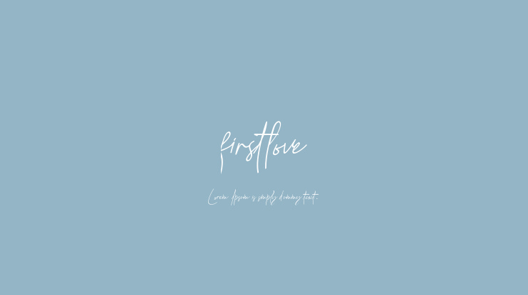 firstlove Font
