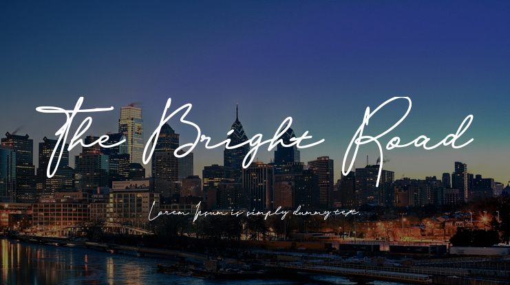 The Bright Road Font