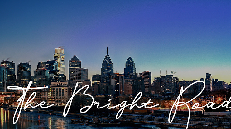 The Bright Road Font