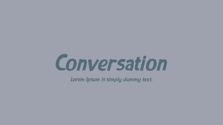 Conversation Font