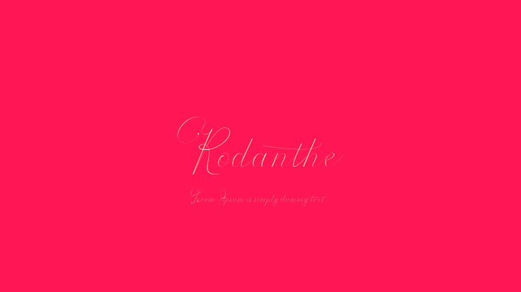 Rodanthe Font