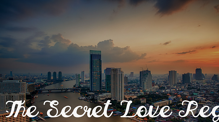 The Secret Love Reg Font Family