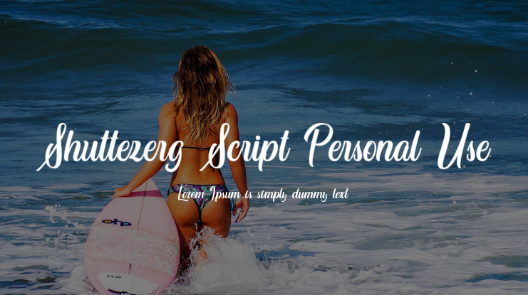 Shuttezerg Script Personal Use Font