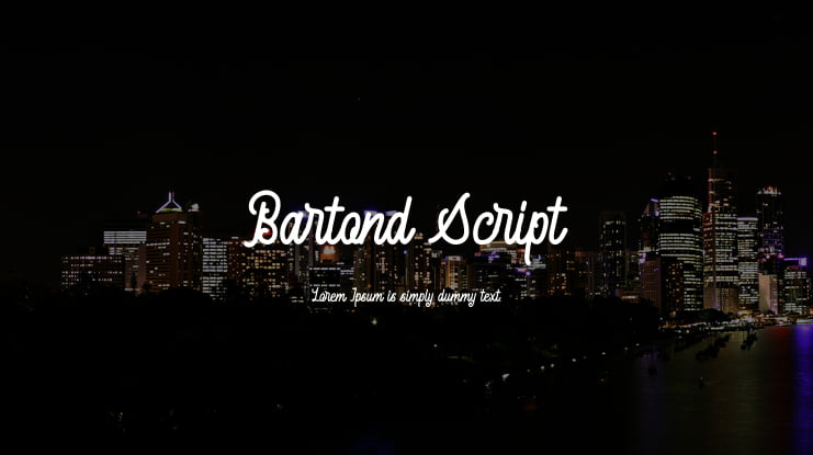 Bartond Script Font