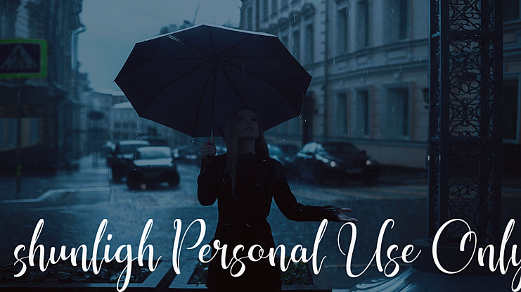 shunligh Personal Use Only Font