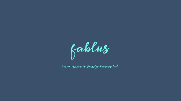 fablus Font