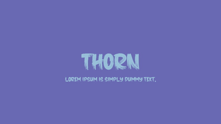 THORN Font