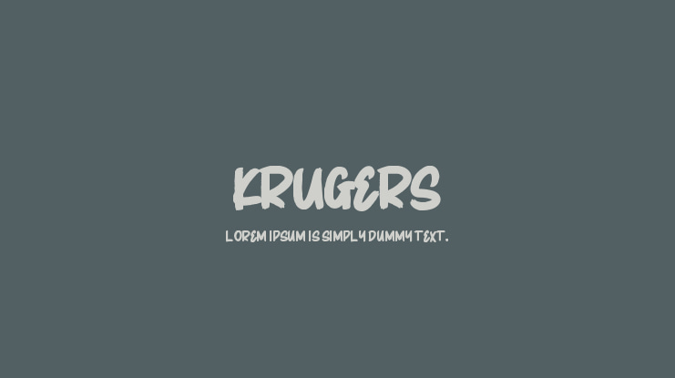 KRUGERS Font
