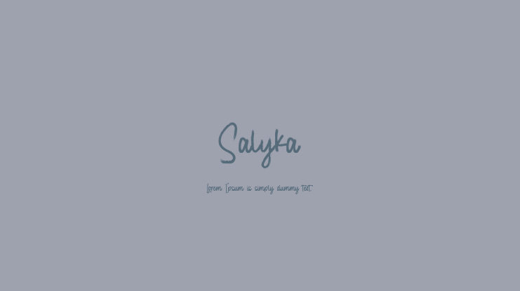 Salyka Font