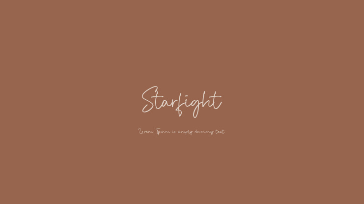 Starfight Font