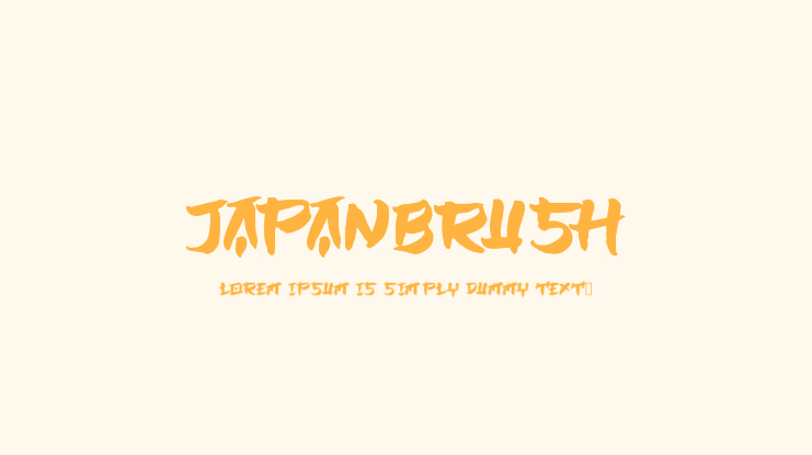 JAPANBRUSH Font