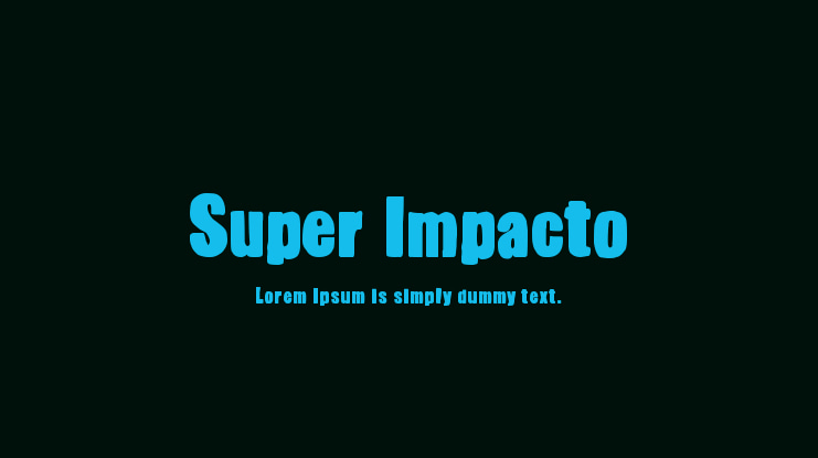 Super Impacto Font