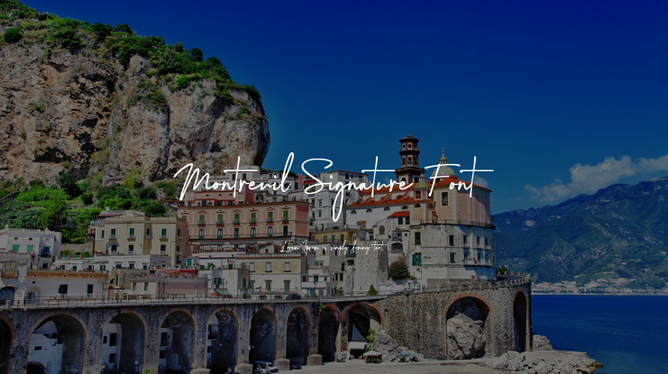 Montreuil Signature Font