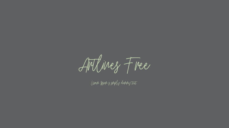 Artlines Free Font