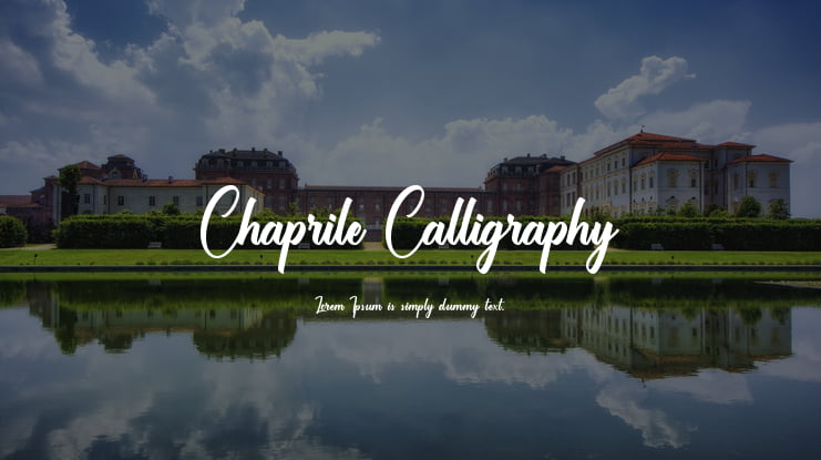 Chaprile Calligraphy Font